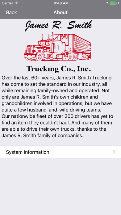 James R Smith Trucking Co screenshot 2