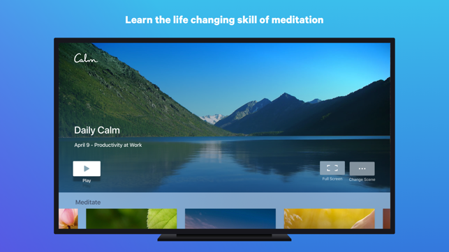 ‎Calm: Meditation und Schlaf Screenshot