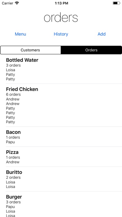 Orders - Food Stall Assistant screenshot 2