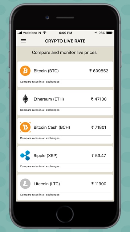 Crypto Live Rates