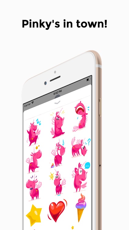 Pinky Unicorn Stickers