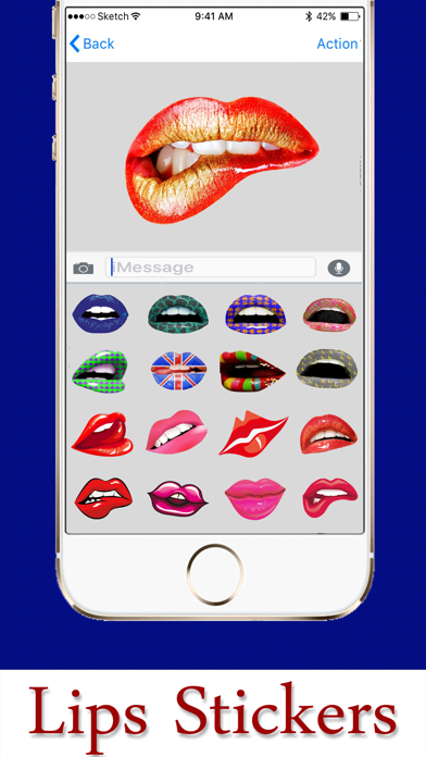 Sexy Girl Lips Stickers screenshot 3
