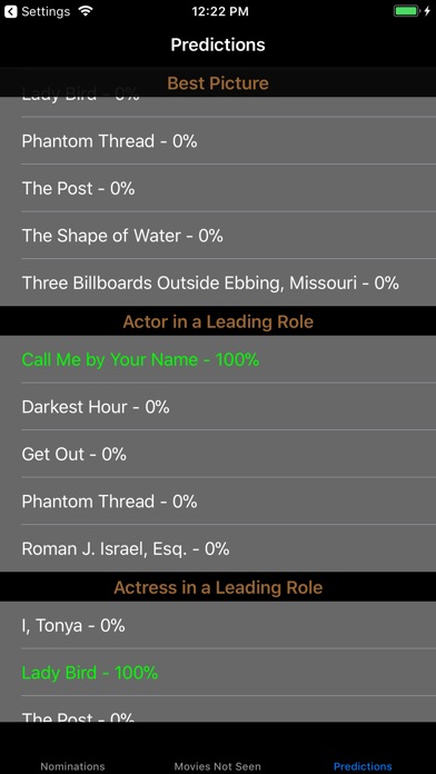 Awards Watchlist screenshot 4