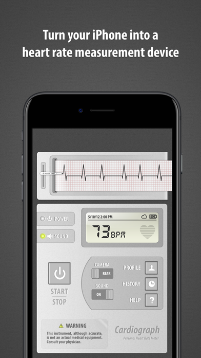 Cardiograph - Heart Rate Meter Screenshot 1