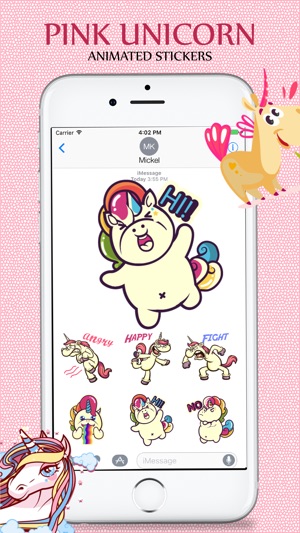 Pink Unicorn Stickers(圖2)-速報App