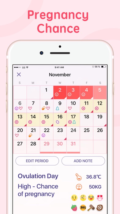 period tracker calendar