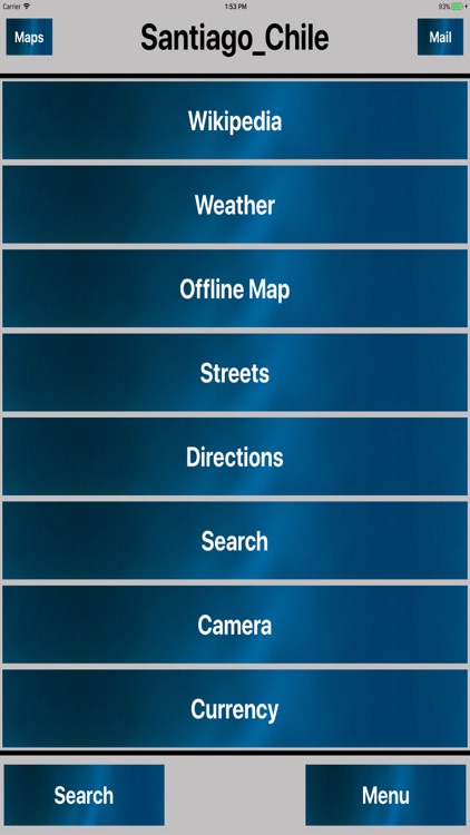 Santiago Chile Offline map