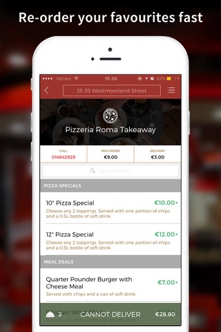 Pizzeria Roma Takeaway App screenshot 3