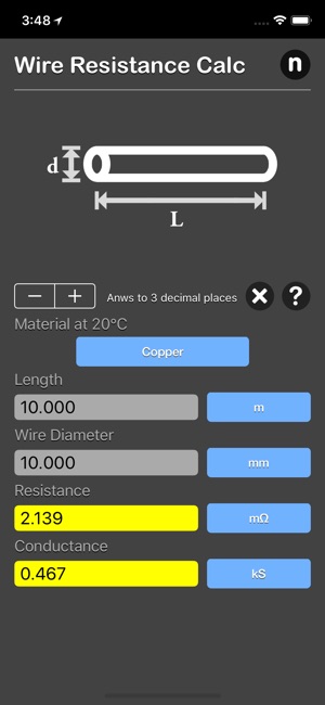 Wire Resistance Calc(圖1)-速報App