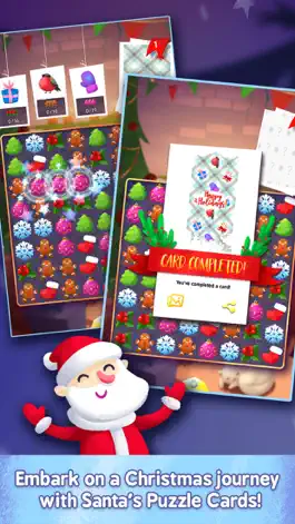 Game screenshot Santa's Puzzle Cards apk