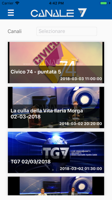 Canale7 screenshot 3