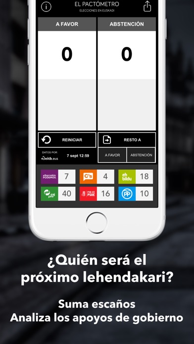 El Pactómetro - Euskadi screenshot 2