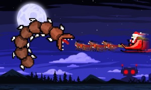 Super Mega Worm Vs Santa Saga