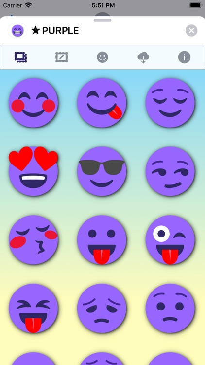 PURPLE Emoji • Stickers