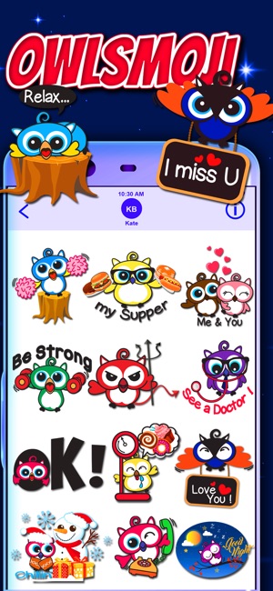 Owlsmoji Fun Stickers(圖3)-速報App