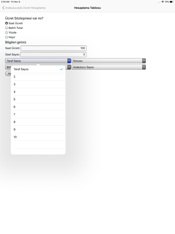 Arabulucu Ücret Hesaplama