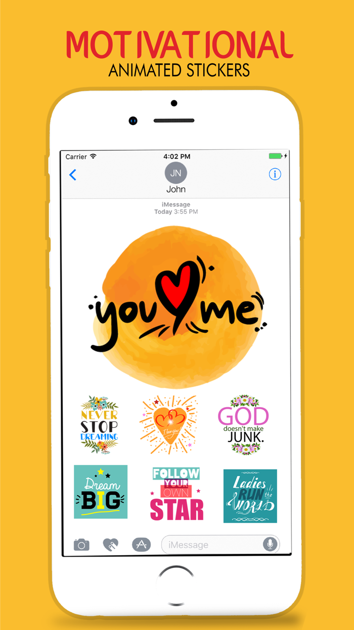 Animated INSPIRATIONAL  Love Quotes Stickers