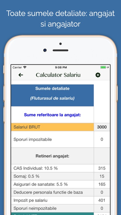 Money.ron - curs BNR, salarii screenshot 4