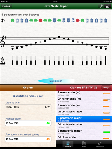 Jazz ScaleHelper for iPad screenshot 2