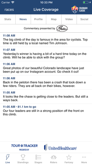 Colorado Classic Tour Tracker(圖2)-速報App