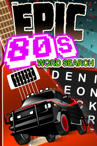 Epic 80s Word Search - giant eighties wordsearch - náhled