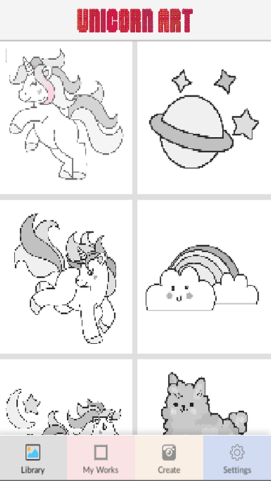 Unicorn Art: Coloring Pixel screenshot 2