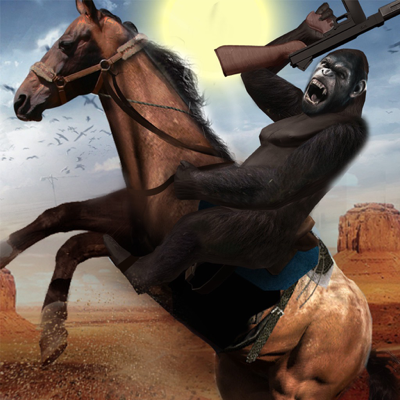 Wild West Cowboy Vs Gorilla