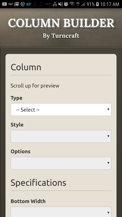 Turncraft Column Builder