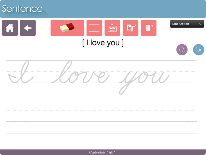 Cursive Writing HD AB Style