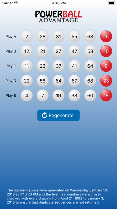 Powerball Advantage screenshot 2