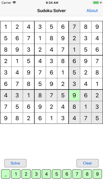 Sudoku Solver Classic screenshot 2