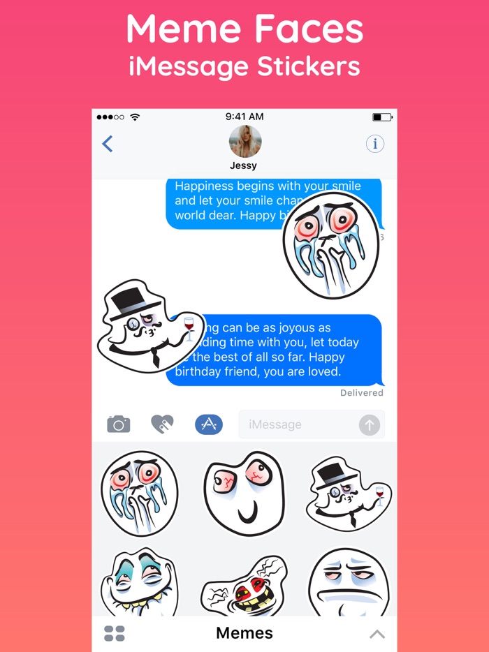 Memes Stickers for iMessage IM