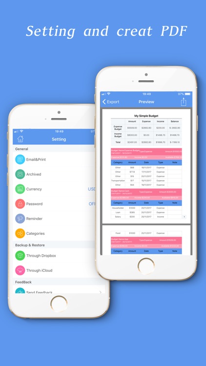 Simple Budget - Save Money