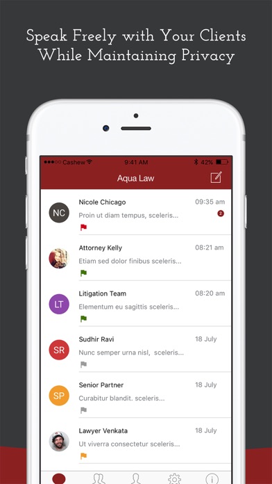 Aqua Law Secure Messenger screenshot 2