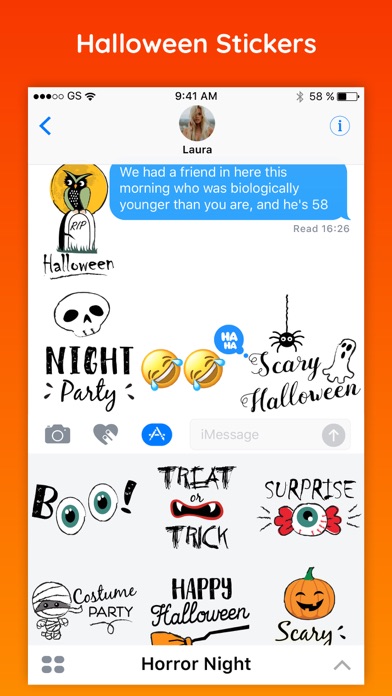 Emoji Halloween Party Stickers screenshot 3