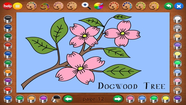 Coloring Book 4 Lite: Plants