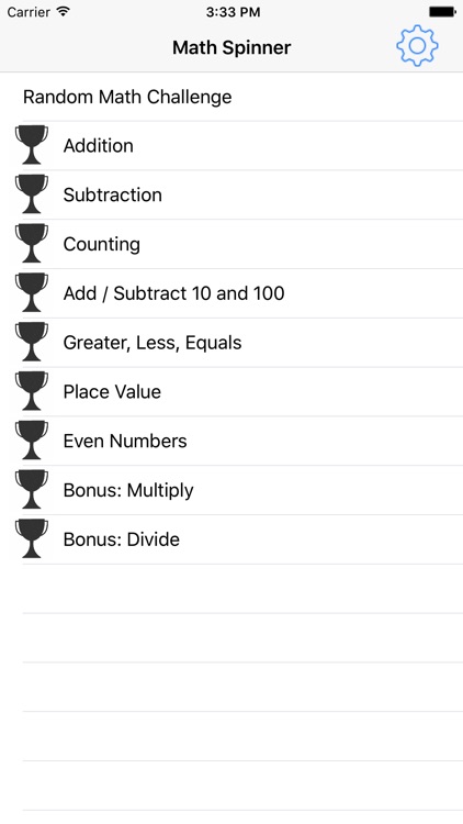 Math Spinner for Grade School