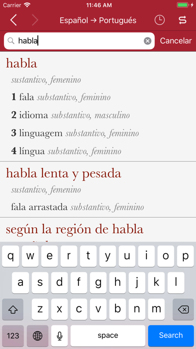 How to cancel & delete Spanish-Portuguese Dictionary from Accio from iphone & ipad 1