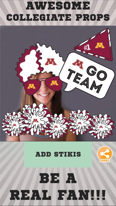 Minnesota Golden Gophers Selfie Stickers screenshot 2