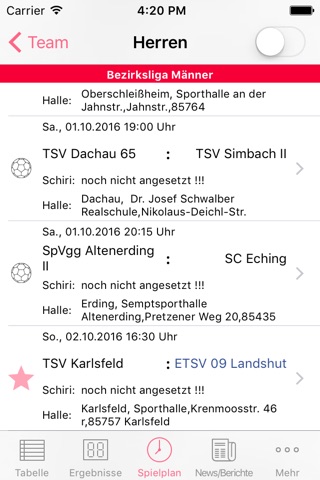 ETSV 09 Landshut Handball screenshot 2