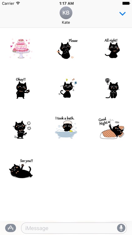 Baby Black Cat Sticker