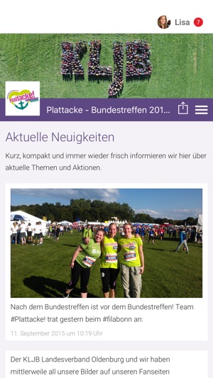 Plattacke - Bundestreffen 2015(圖1)-速報App