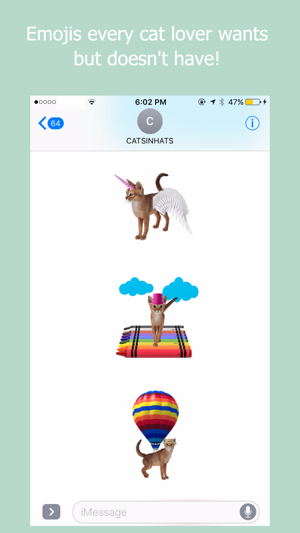 Cats in Hats Emoji Keyboard(圖3)-速報App