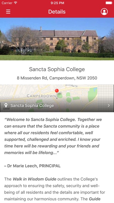 Sancta Sophia College App screenshot 1