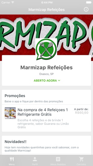 Marmizap Refeições Delivery