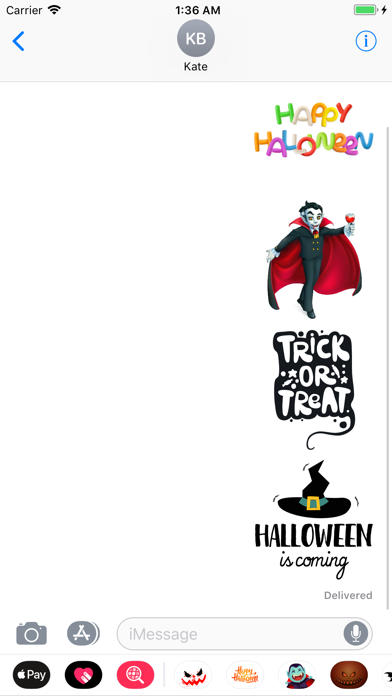 Happy Halloween Grisly Sticker screenshot 3