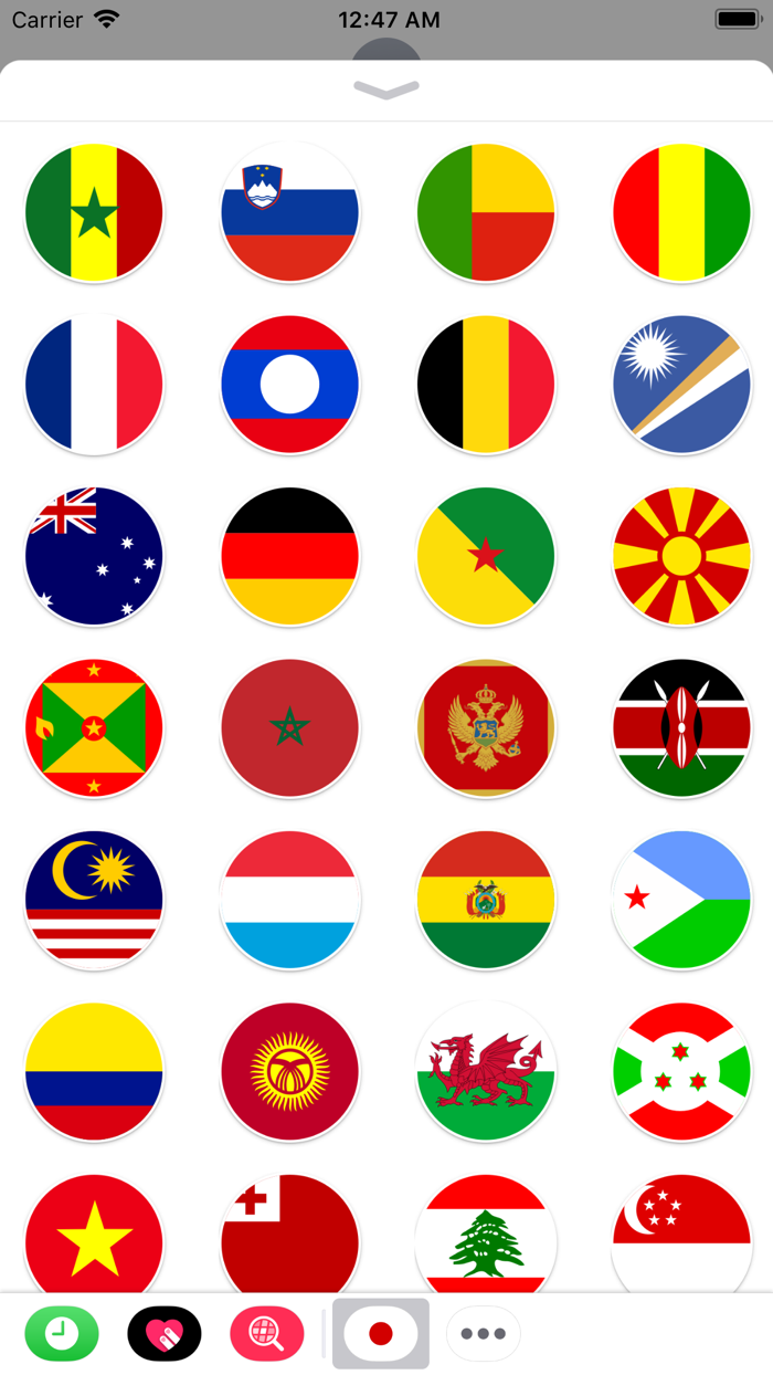Round Flags