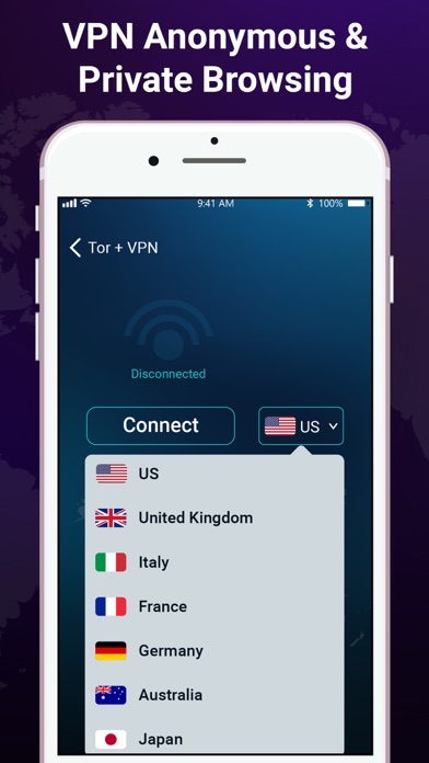 TOR –Powered Web Browser + VPN screenshot 3