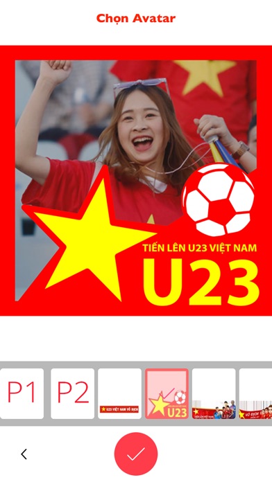 U23 VietNam Avatar maker screenshot 2
