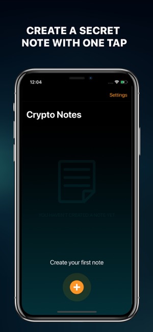 Crypto Secret Notes for iPhone